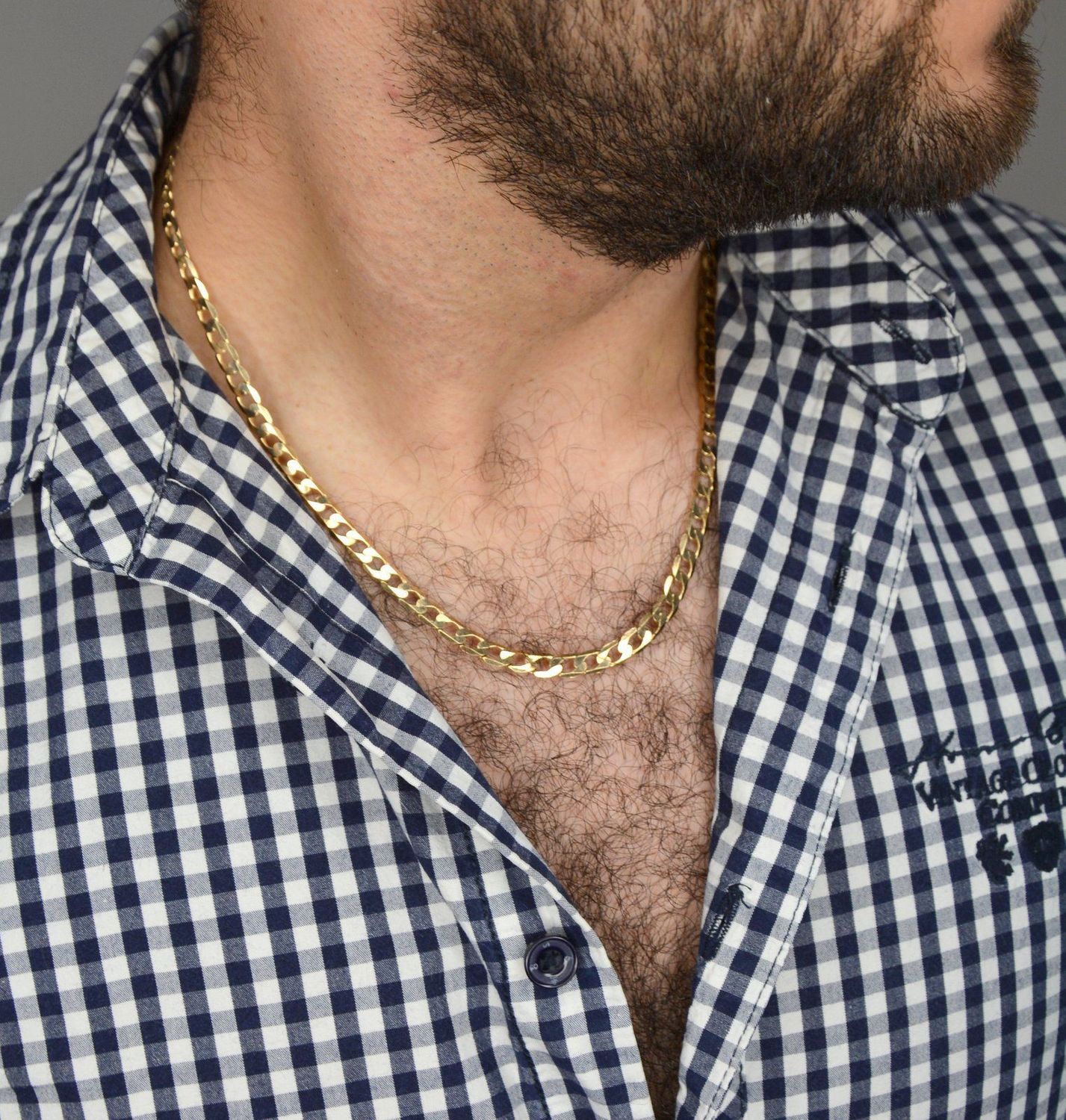 Złoty łańcuszek 585 pancerka 5,5 mm 1102-120 585 5,5mm ✅ Złoty łańcuszek o splocie pancerki ✅.jpg